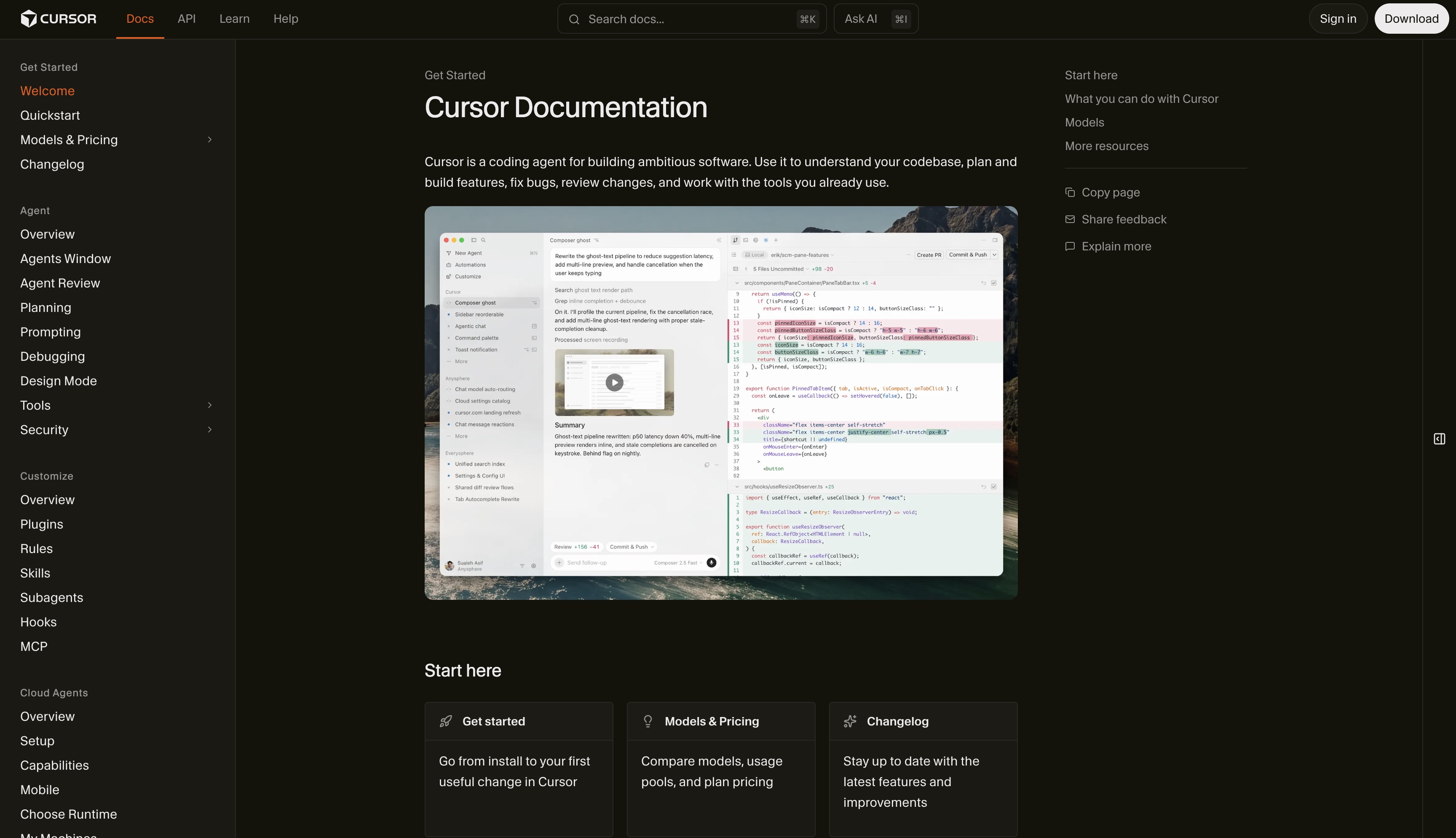 Cursor Checkpoints — Action Audit & Undo pattern (from the vendor's site)
