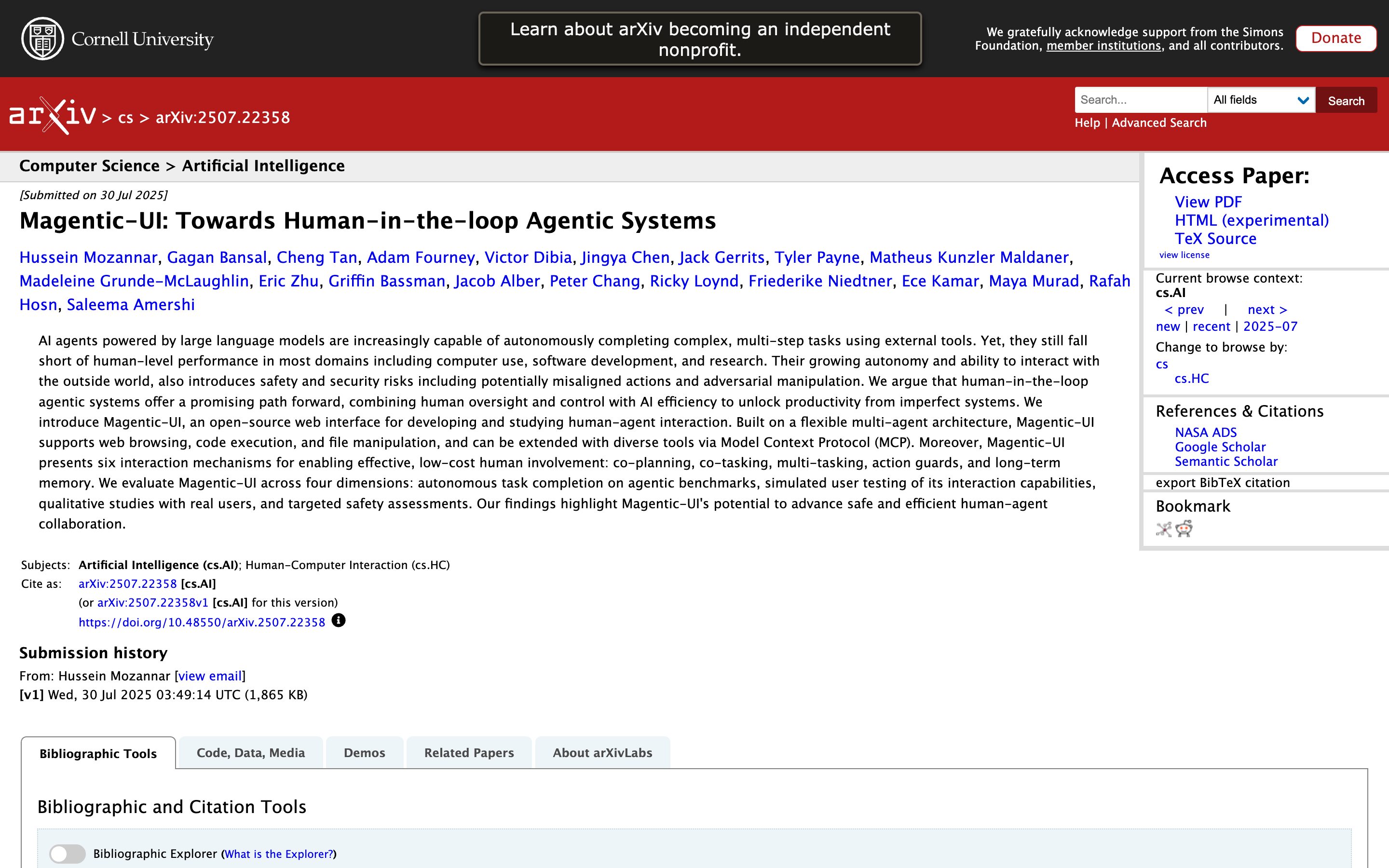 Magentic-UI: Human-in-the-Loop Agentic Systems — approval-gates pattern in use