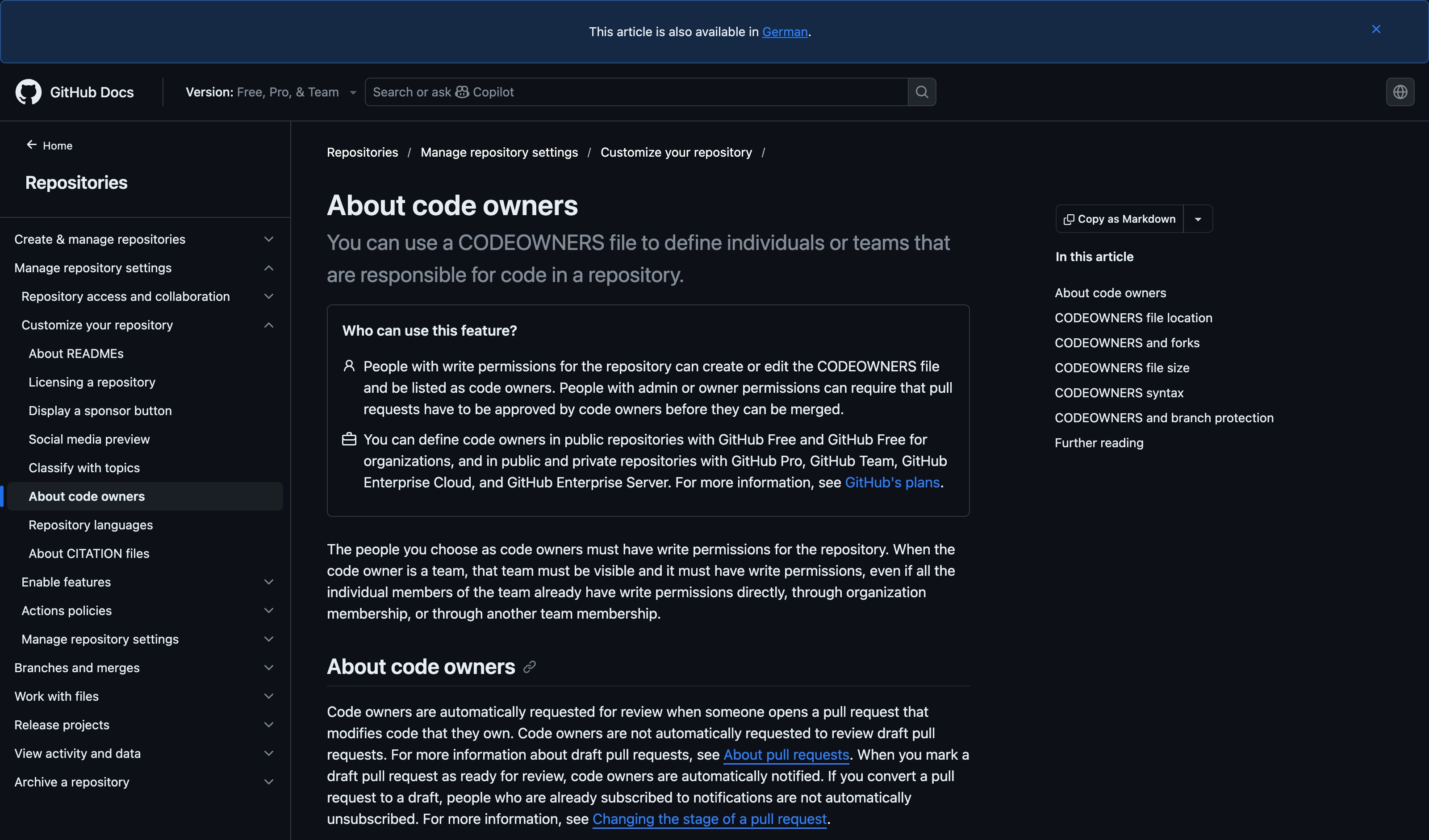 GitHub · CODEOWNERS + required reviewers — Authority Gradient pattern