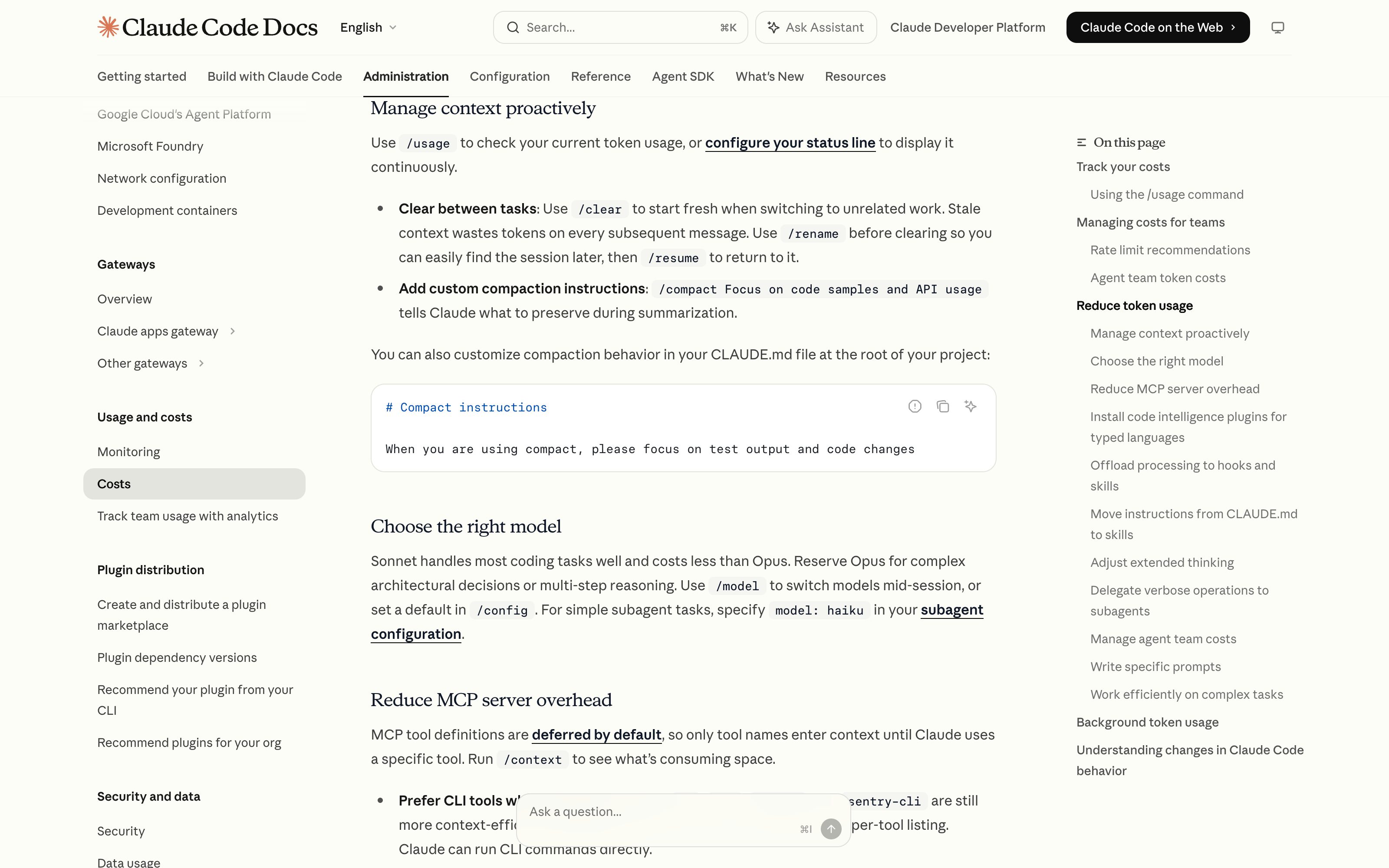 Claude Code · Context meter + auto-compact warning — context-gauge pattern in use