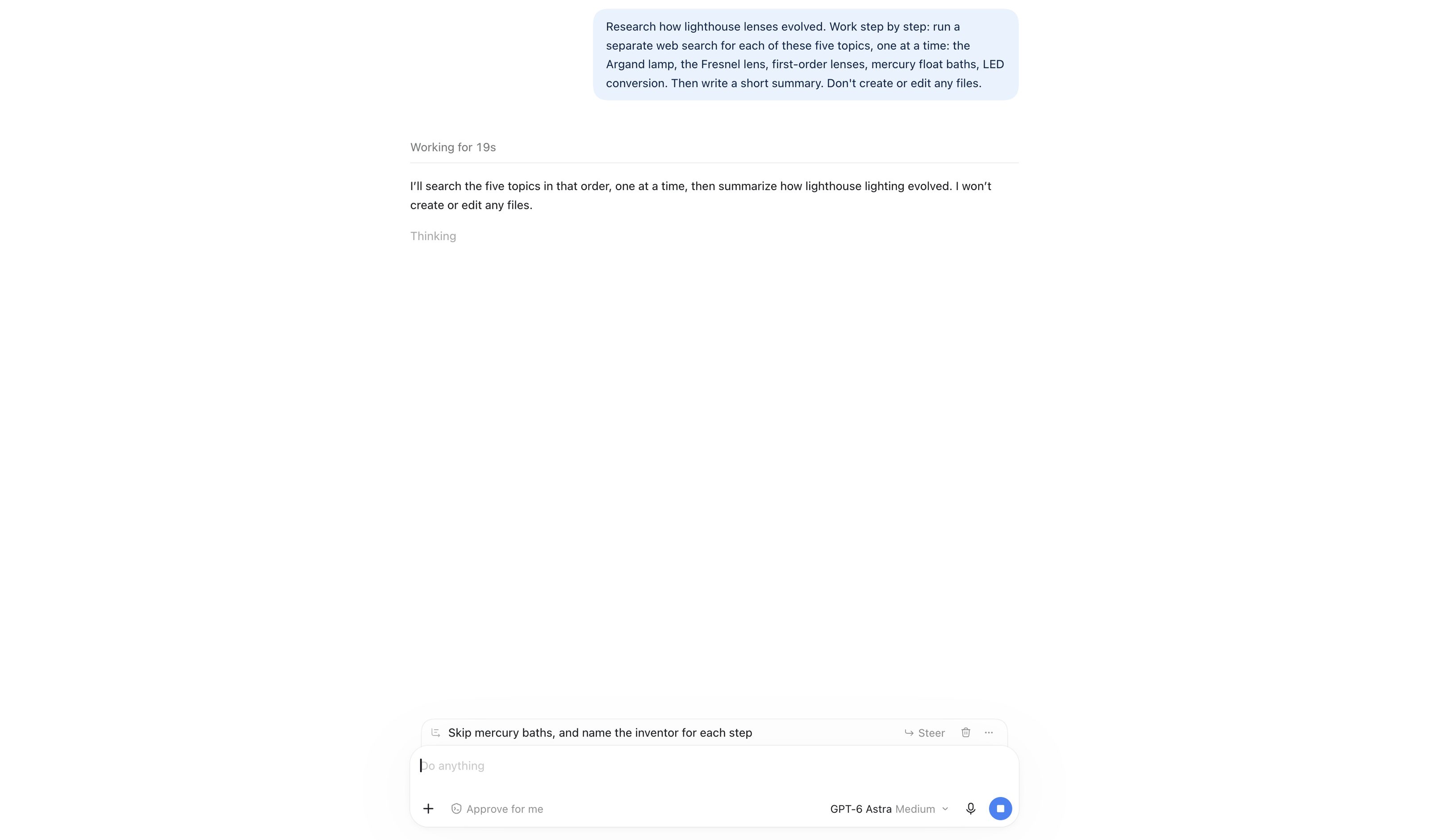 OpenAI Codex queued messages — Follow-up Queue pattern