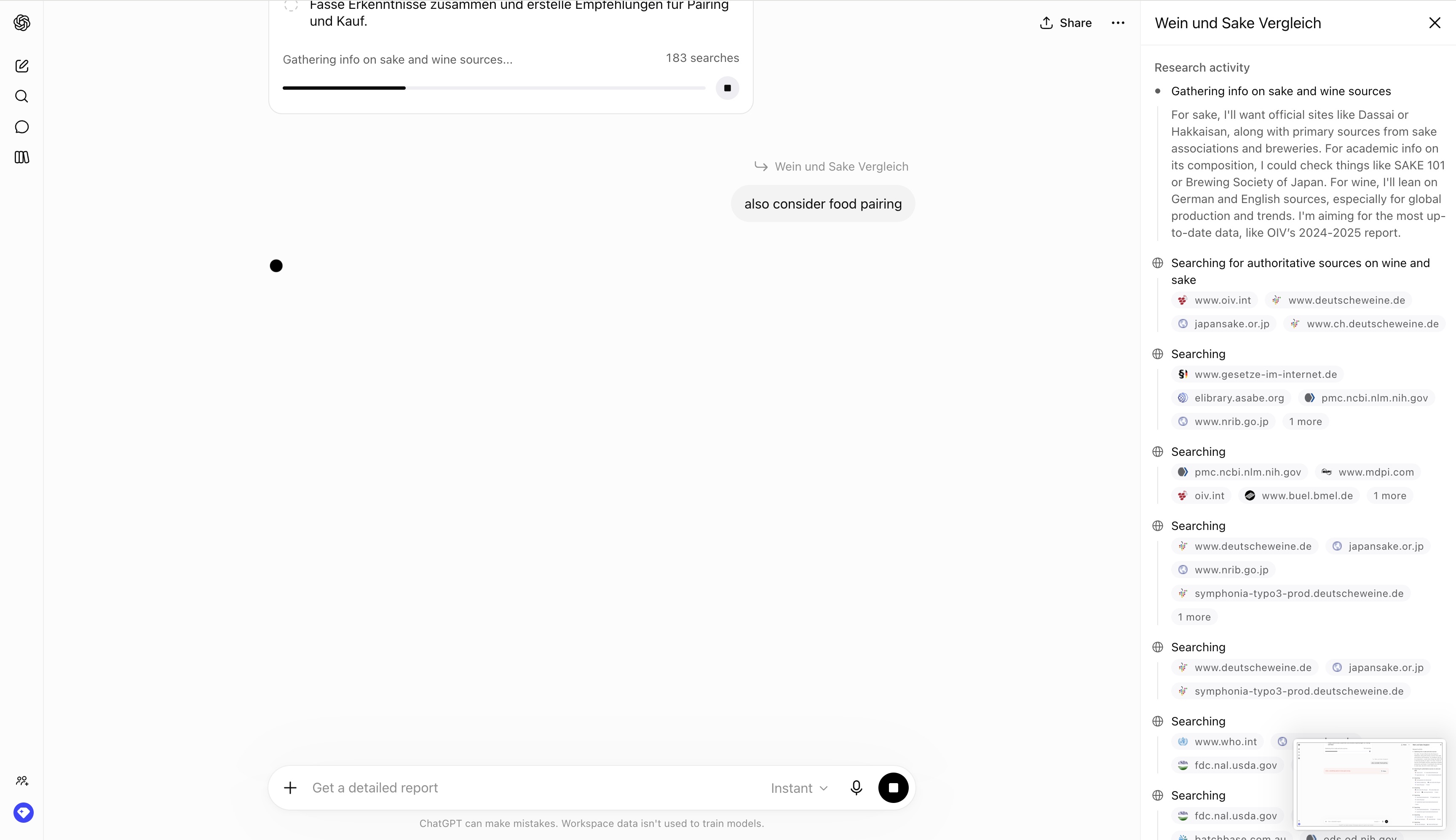 OpenAI Deep Research mid-run Update — Mid-Stream Steering pattern (from the vendor's site)