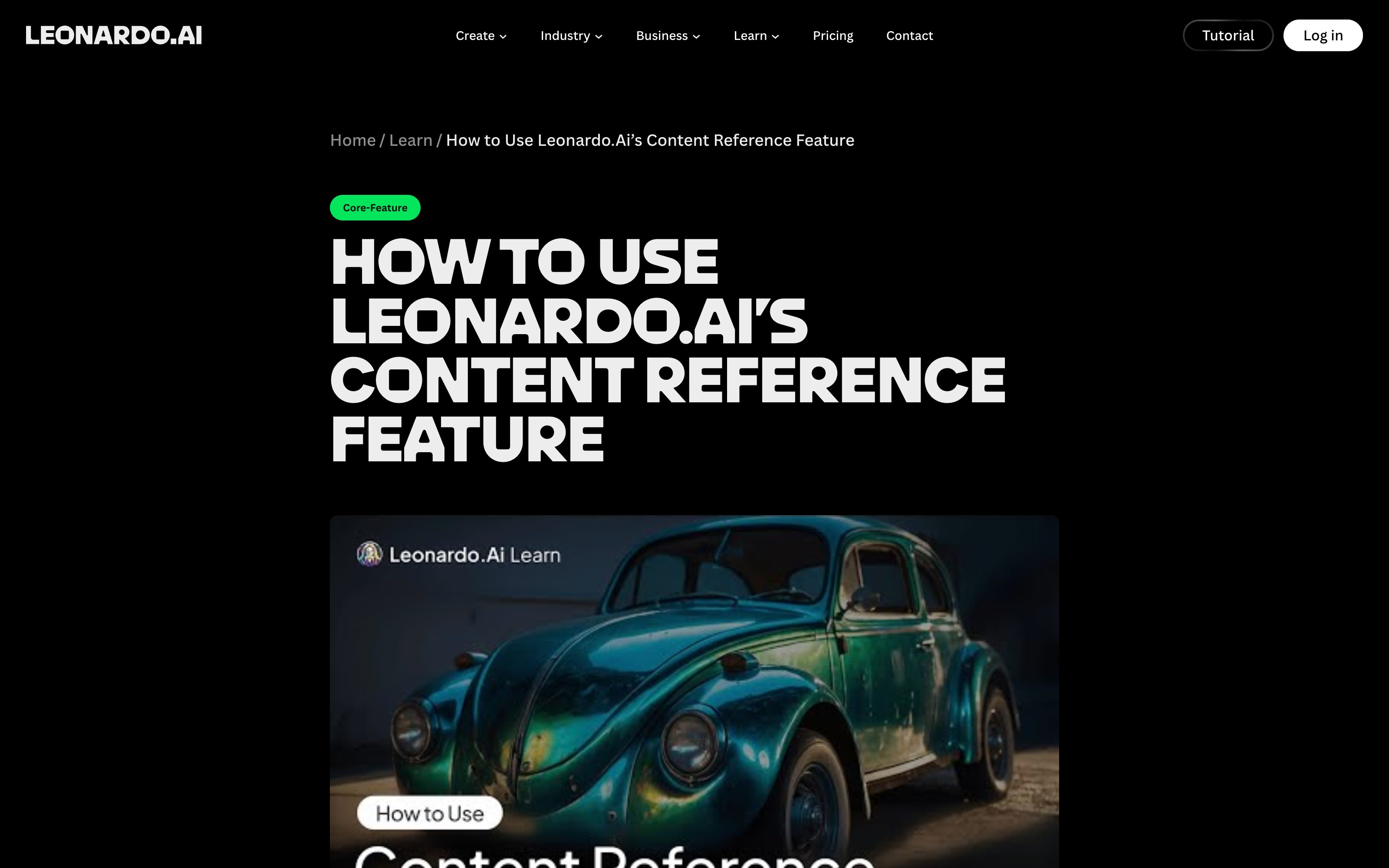 Leonardo.Ai Image Guidance — multi-modal pattern in use (from the vendor's site)