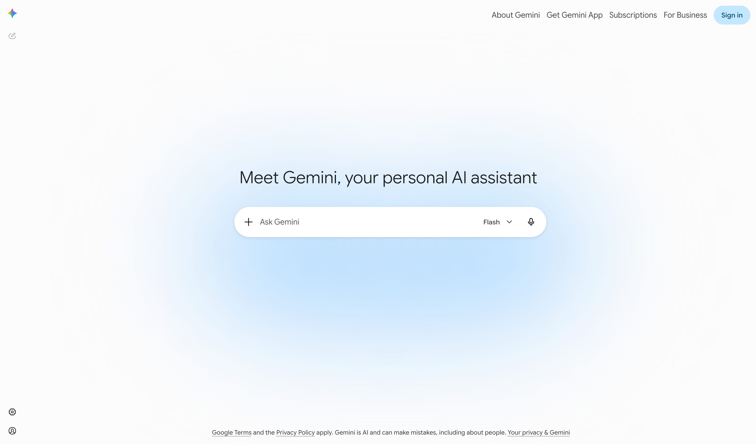 Gemini Deep Research — output-skeleton pattern in use (from the vendor's site)