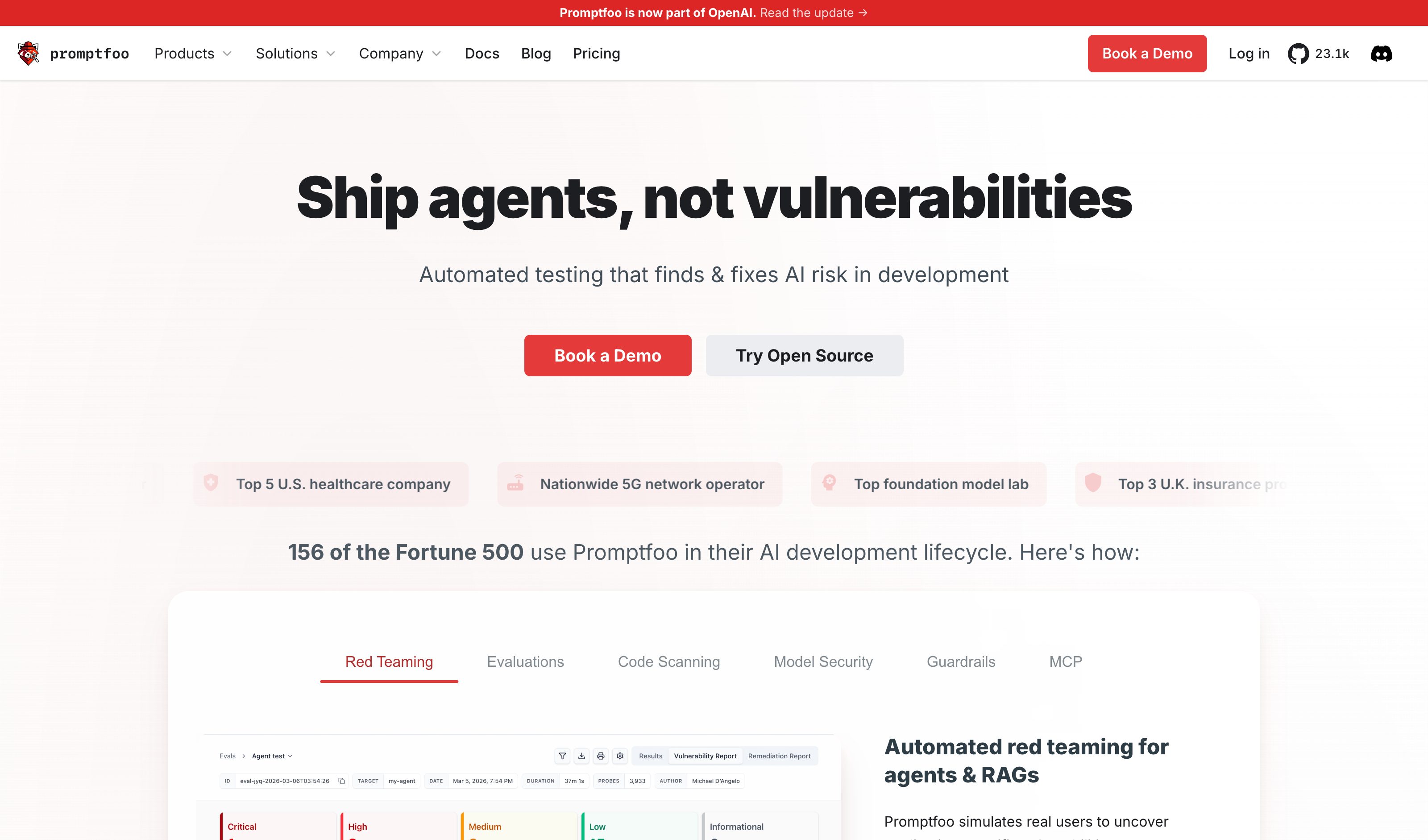 promptfoo — personal-eval-set pattern in use