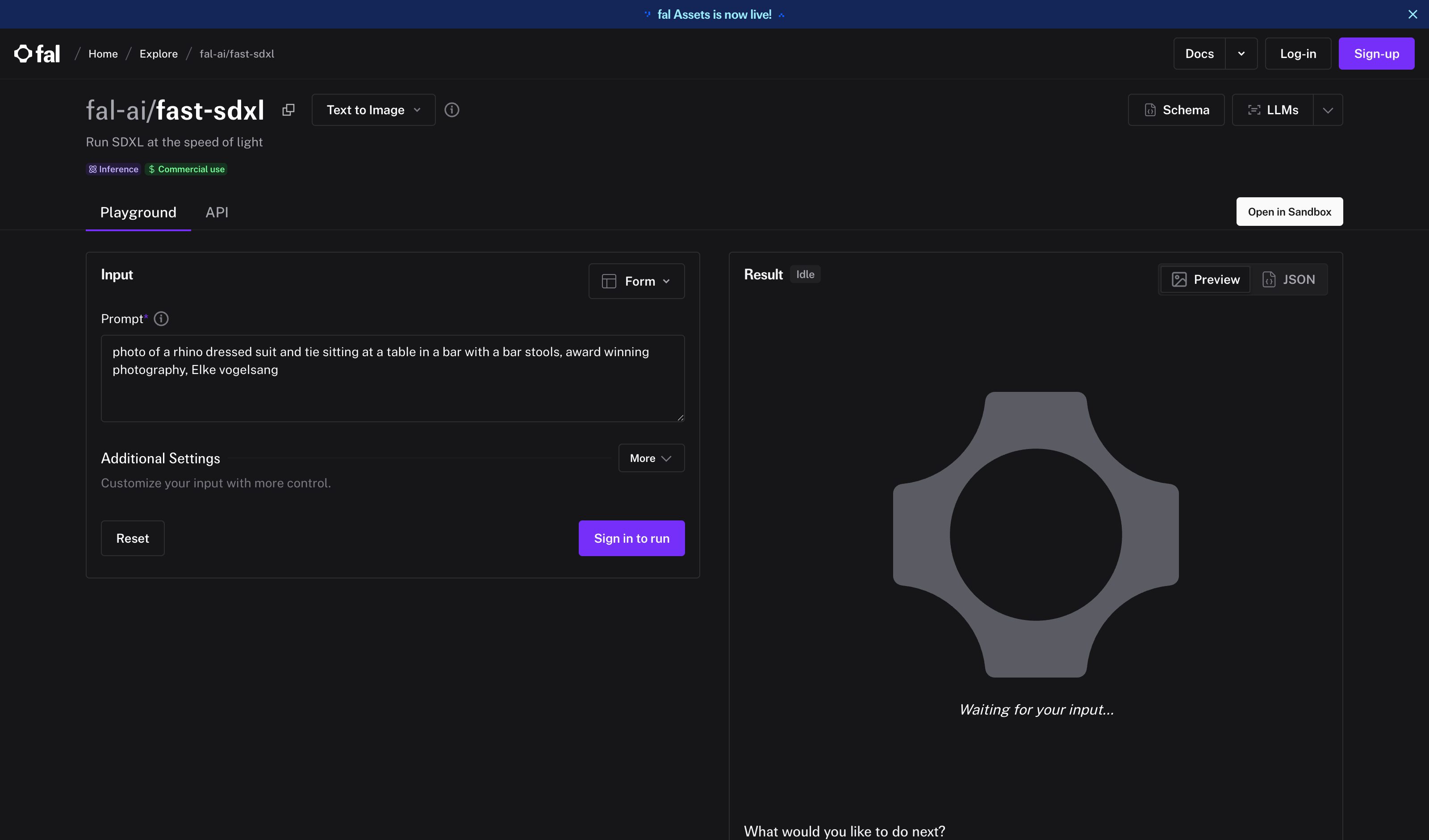 fal · Realtime SDXL Turbo — Real-time Generation pattern