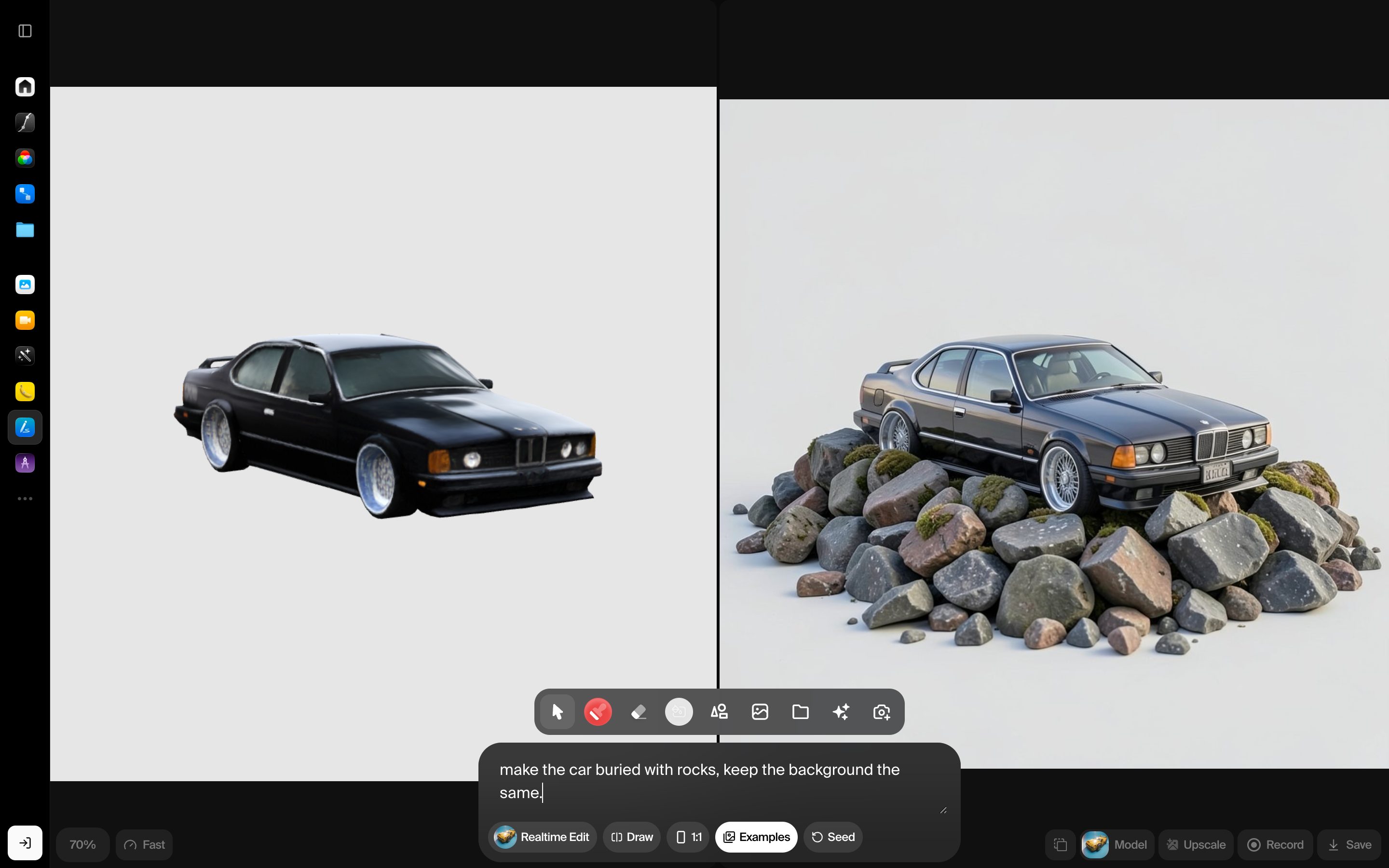 Krea AI · Realtime Canvas — Real-time Generation pattern (from the vendor's site)