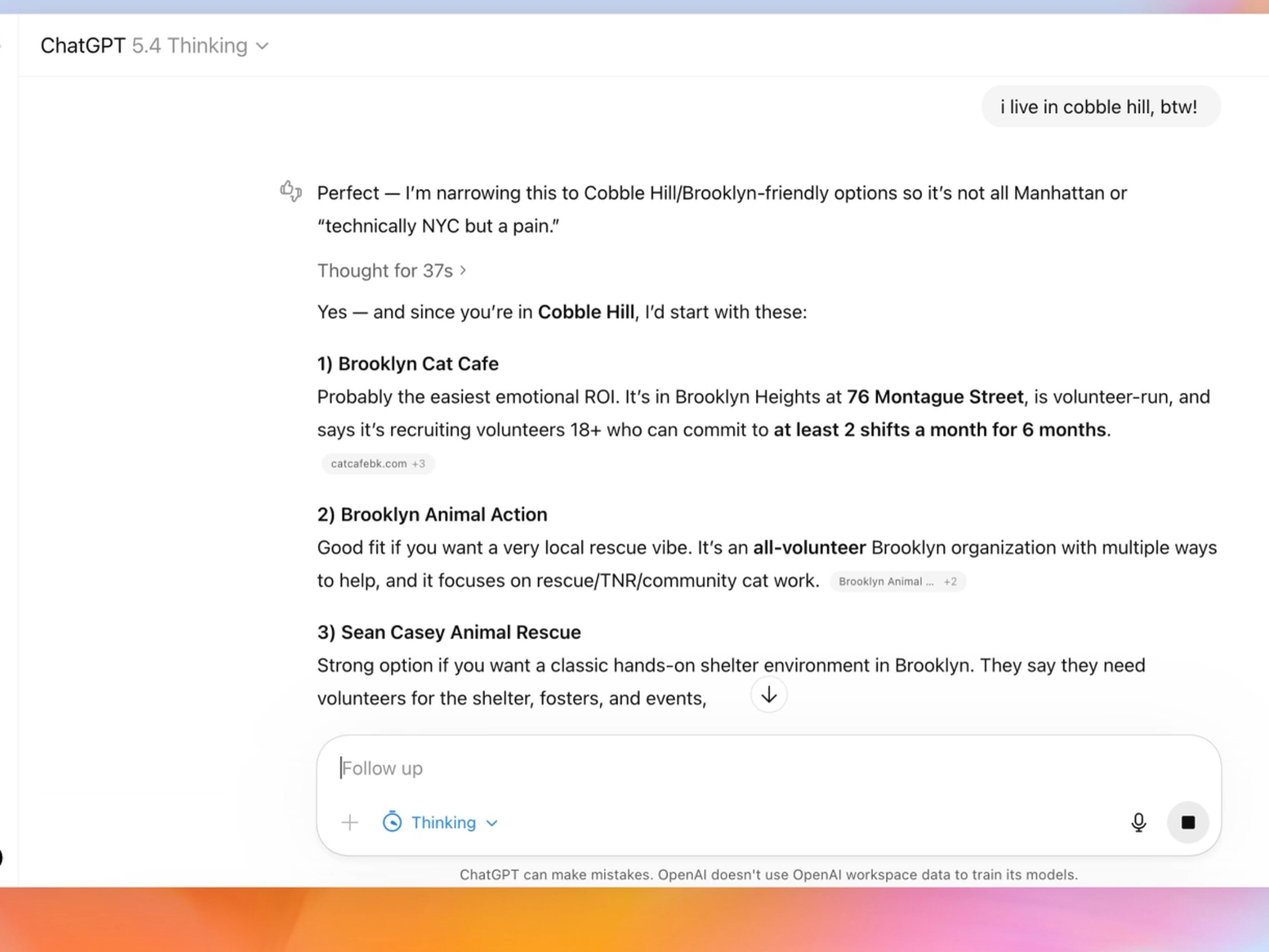 ChatGPT Reasoning Panel — Reasoning Trace pattern (from the vendor's site)