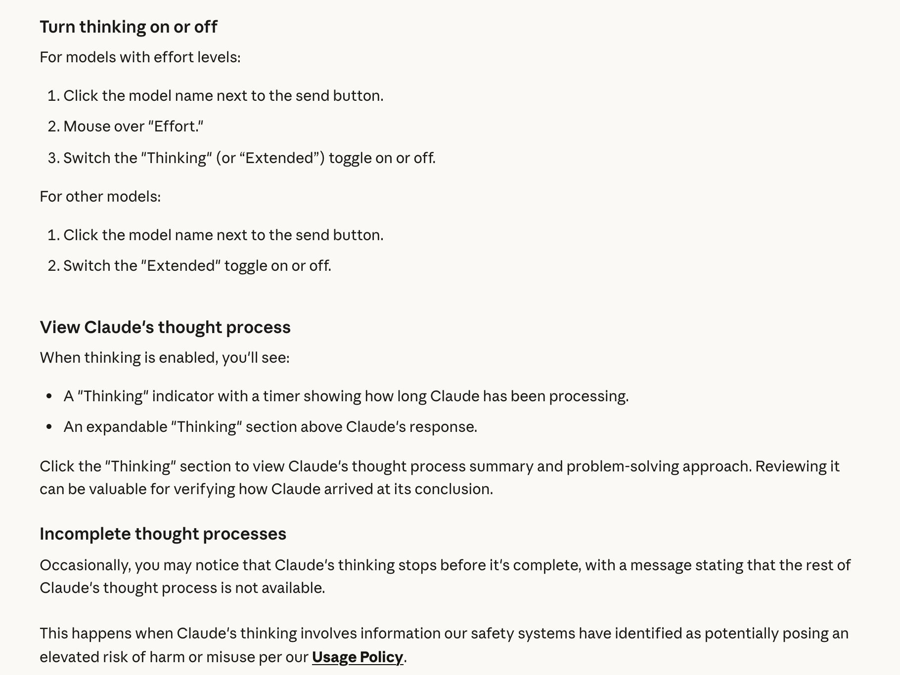 Claude Thinking — Reasoning Trace pattern (from the vendor's site)