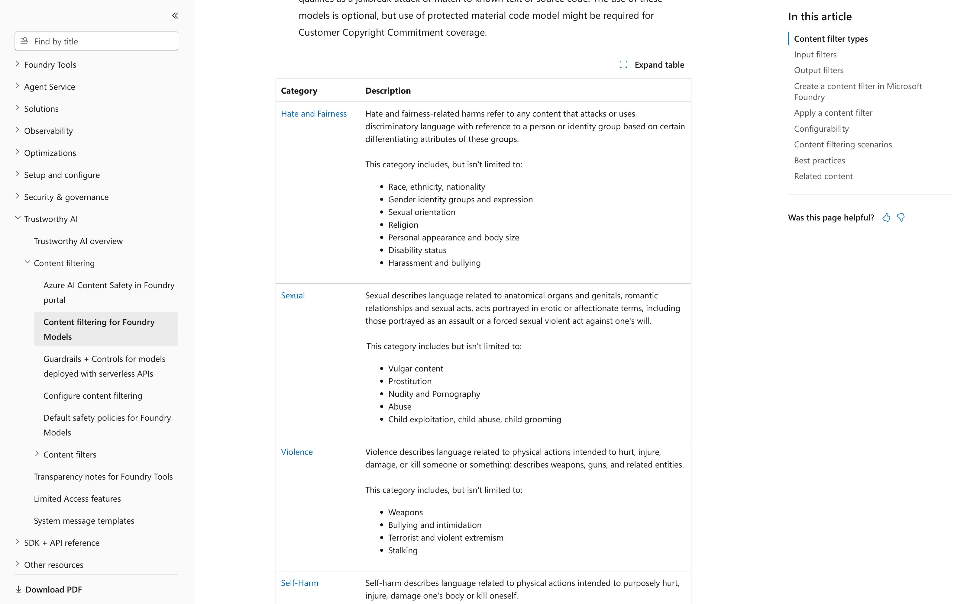 Azure OpenAI · Content filter annotations — refusal-receipt pattern in use