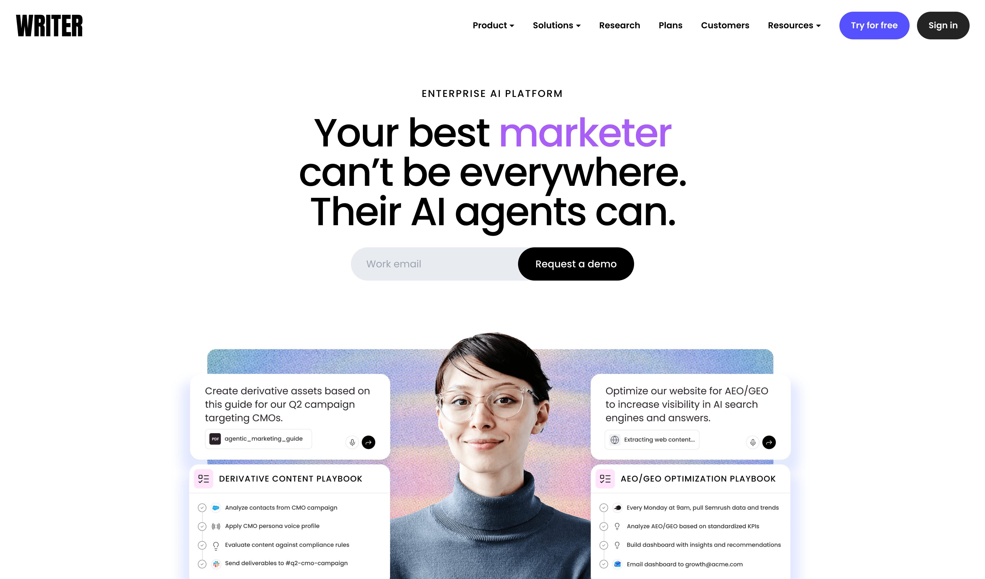 Writer.com Voice — Saved Styles pattern (from the vendor's site)