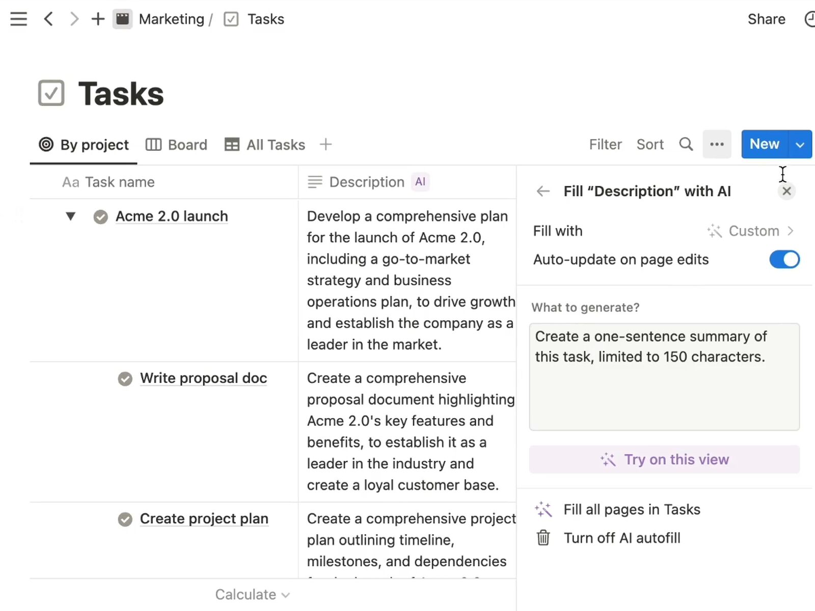 Notion · AI autofill — Smart Document pattern (from the vendor's site)