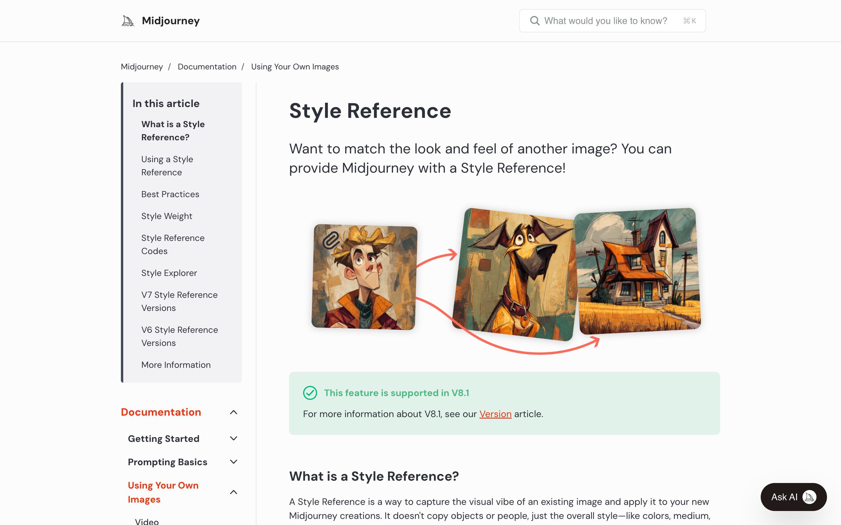 Midjourney Style Reference (--sref) + Moodboards — Visual Intent Expression pattern